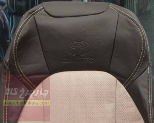روکش صندلی تویوتا کمری 2025 چرمی طرح فابریکی