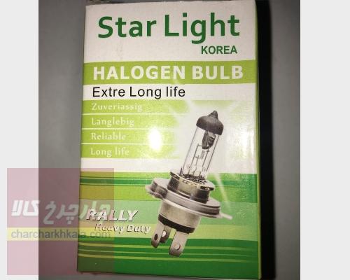 لامپ H4 سه خار چراغ جلو ساندرو 12V-100-90 W p43T برند STAR LIGHT
